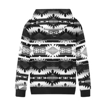 Load image into Gallery viewer, Okotoks Black and White Kids&#39; All Over Print Hoodie (Model H38) Kids&#39; AOP Hoodie (H38) e-joyer 
