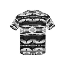 Load image into Gallery viewer, Okotoks Black and White Kids&#39; All Over Print T-shirt (USA Size) (Model T40) All Over Print T-shirt for Kid (T40) e-joyer 
