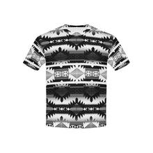 Load image into Gallery viewer, Okotoks Black and White Kids&#39; All Over Print T-shirt (USA Size) (Model T40) All Over Print T-shirt for Kid (T40) e-joyer 
