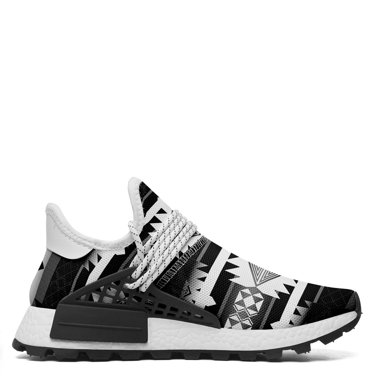 Okotoks Black and White Okaki Sneakers Shoes 49 Dzine 