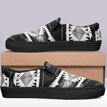 Load image into Gallery viewer, Okotoks Black and White Otoyimm Canvas Slip On Shoes 49 Dzine 
