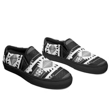 Load image into Gallery viewer, Okotoks Black and White Otoyimm Canvas Slip On Shoes 49 Dzine 
