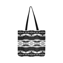 Load image into Gallery viewer, Okotoks Black and White Reusable Shopping Bag Model 1660 (Two sides) Shopping Tote Bag (1660) e-joyer 
