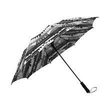 Load image into Gallery viewer, Okotoks Black and White Semi-Automatic Foldable Umbrella Semi-Automatic Foldable Umbrella e-joyer 
