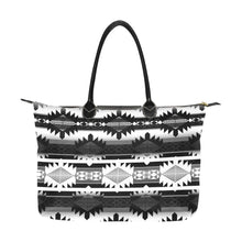 Load image into Gallery viewer, Okotoks Black and White Single-Shoulder Lady Handbag (Model 1714) bag e-joyer 
