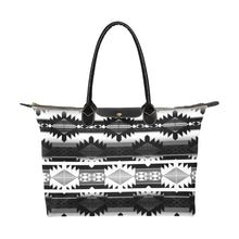 Load image into Gallery viewer, Okotoks Black and White Single-Shoulder Lady Handbag (Model 1714) bag e-joyer 
