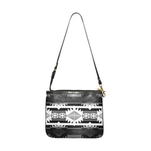 Load image into Gallery viewer, Okotoks Black and White Small Shoulder Bag (Model 1710) Small Shoulder Bag (1710) e-joyer 
