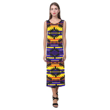 Load image into Gallery viewer, Okotoks Eagle Phaedra Sleeveless Open Fork Long Dress (Model D08) Phaedra Sleeveless Open Fork Long Dress (D08) e-joyer 
