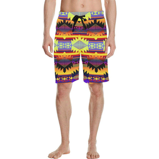 Okotoks Gathering Men's All Over Print Casual Shorts (Model L23) Men's Casual Shorts (L23) e-joyer 