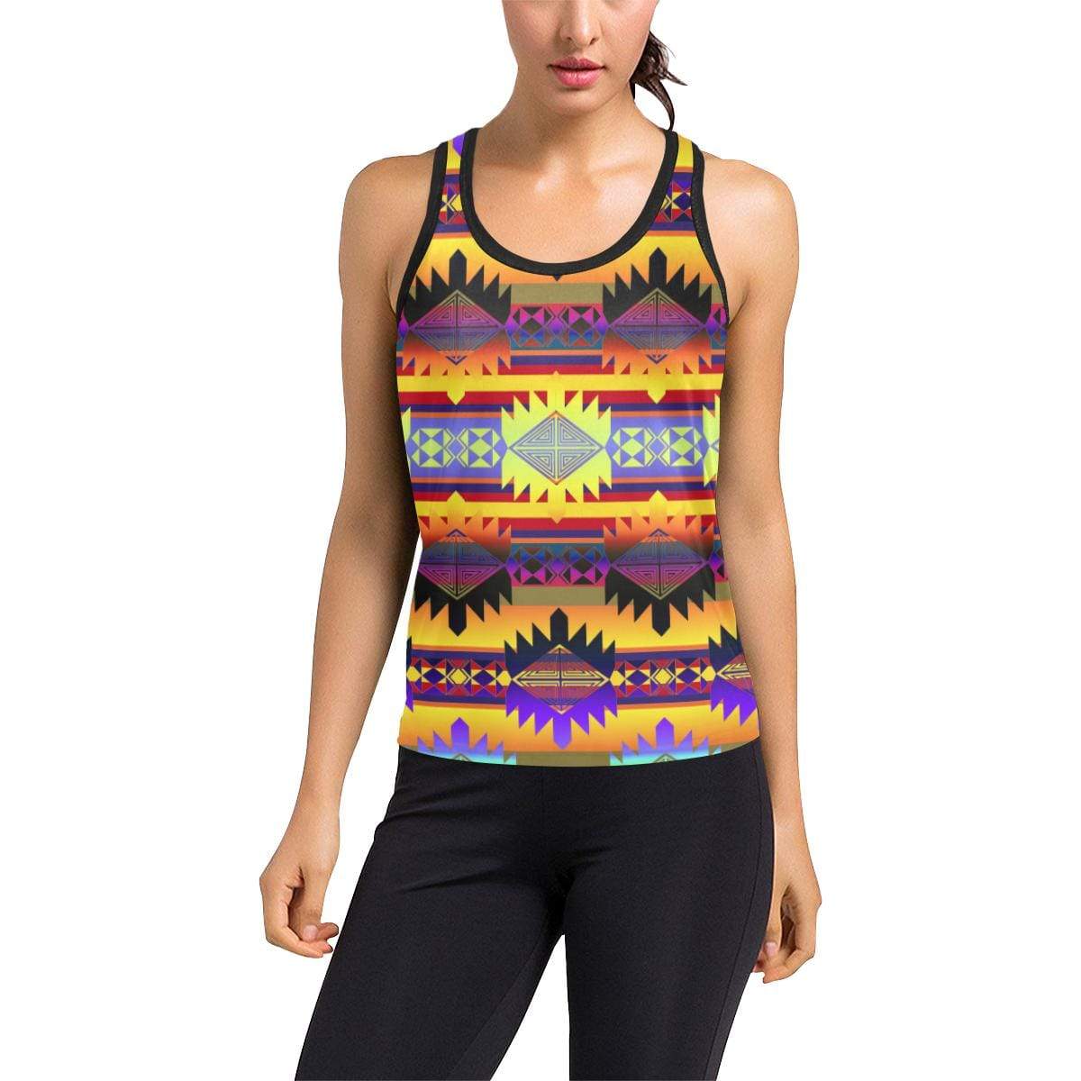 Okotoks Gathering Women's Racerback Tank Top (Model T60) Racerback Tank Top (T60) e-joyer 