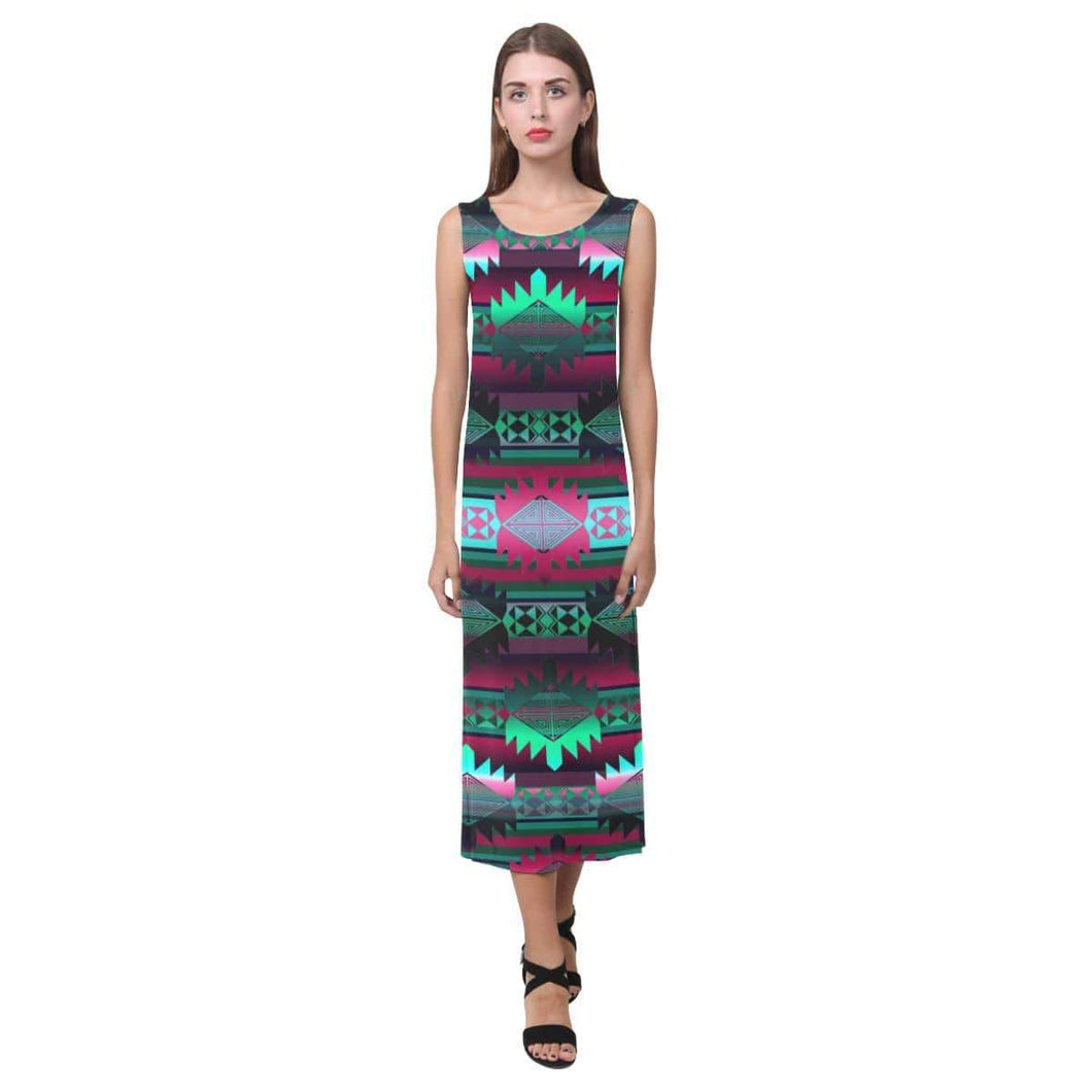 Okotoks Horizon Phaedra Sleeveless Open Fork Long Dress (Model D08) Phaedra Sleeveless Open Fork Long Dress (D08) e-joyer 