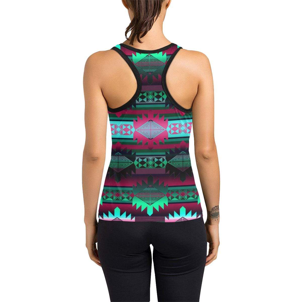 Okotoks Horizon Women's Racerback Tank Top (Model T60) Racerback Tank Top (T60) e-joyer 