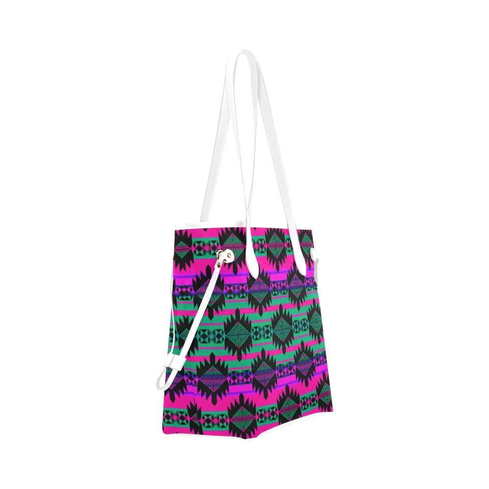 Okotoks Moonlight Clover Canvas Tote Bag (Model 1661) Clover Canvas Tote Bag (1661) e-joyer 