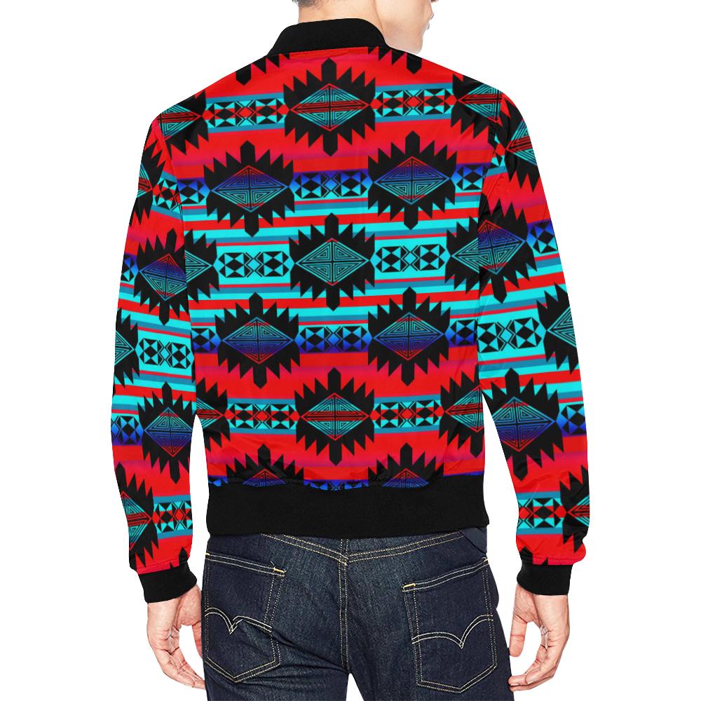 Okotoks Mountain All Over Print Bomber Jacket for Men/Large Size (Model H19) All Over Print Bomber Jacket for Men/Large (H19) e-joyer 