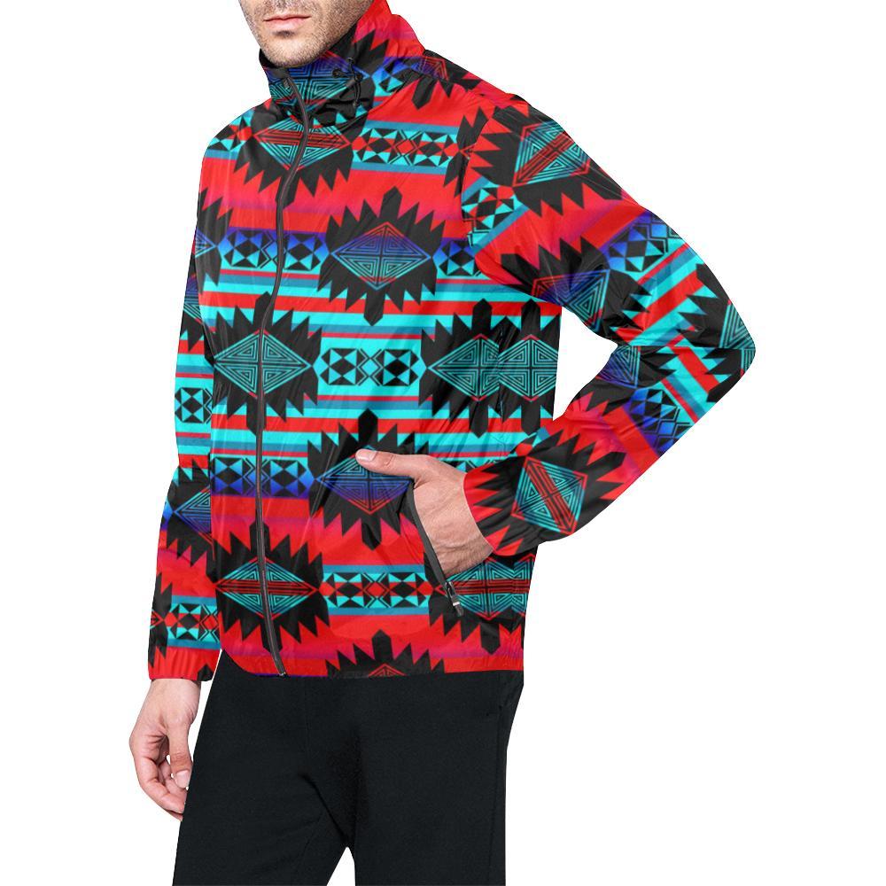 Okotoks Mountain All Over Print Windbreaker for Unisex (Model H23) All Over Print Windbreaker for Men (H23) e-joyer 