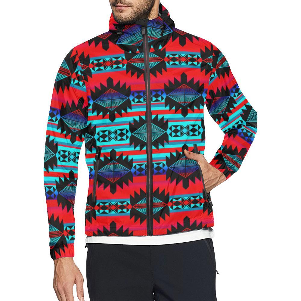 Okotoks Mountain All Over Print Windbreaker for Unisex (Model H23) All Over Print Windbreaker for Men (H23) e-joyer 