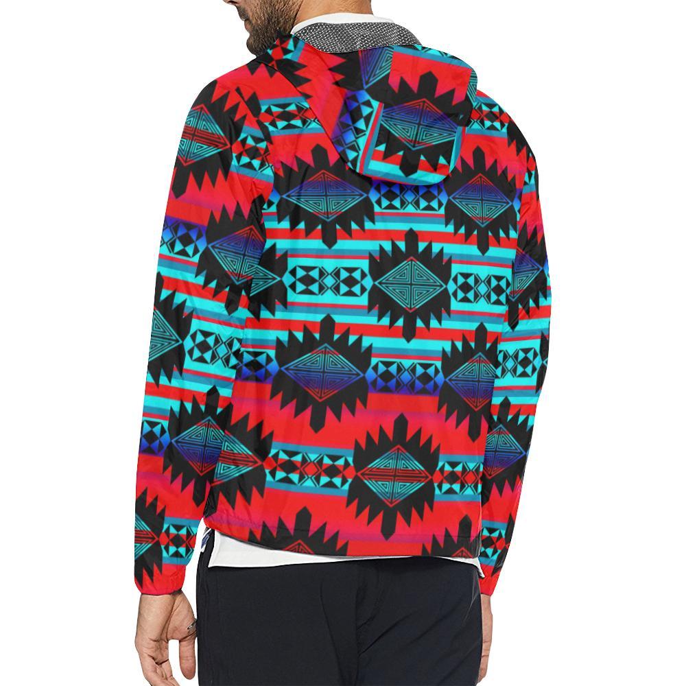 Okotoks Mountain All Over Print Windbreaker for Unisex (Model H23) All Over Print Windbreaker for Men (H23) e-joyer 