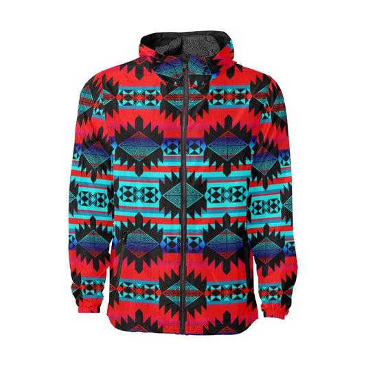 Okotoks Mountain All Over Print Windbreaker for Unisex (Model H23) All Over Print Windbreaker for Men (H23) e-joyer 