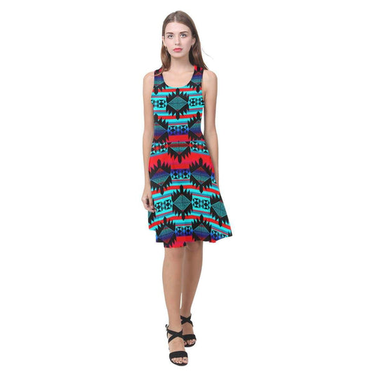 Okotoks Mountain Atalanta Casual Sundress(Model D04) Atalanta Sundress (D04) e-joyer 