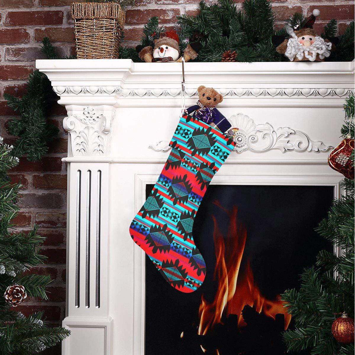 Okotoks Mountain Christmas Stocking Christmas Stocking e-joyer 