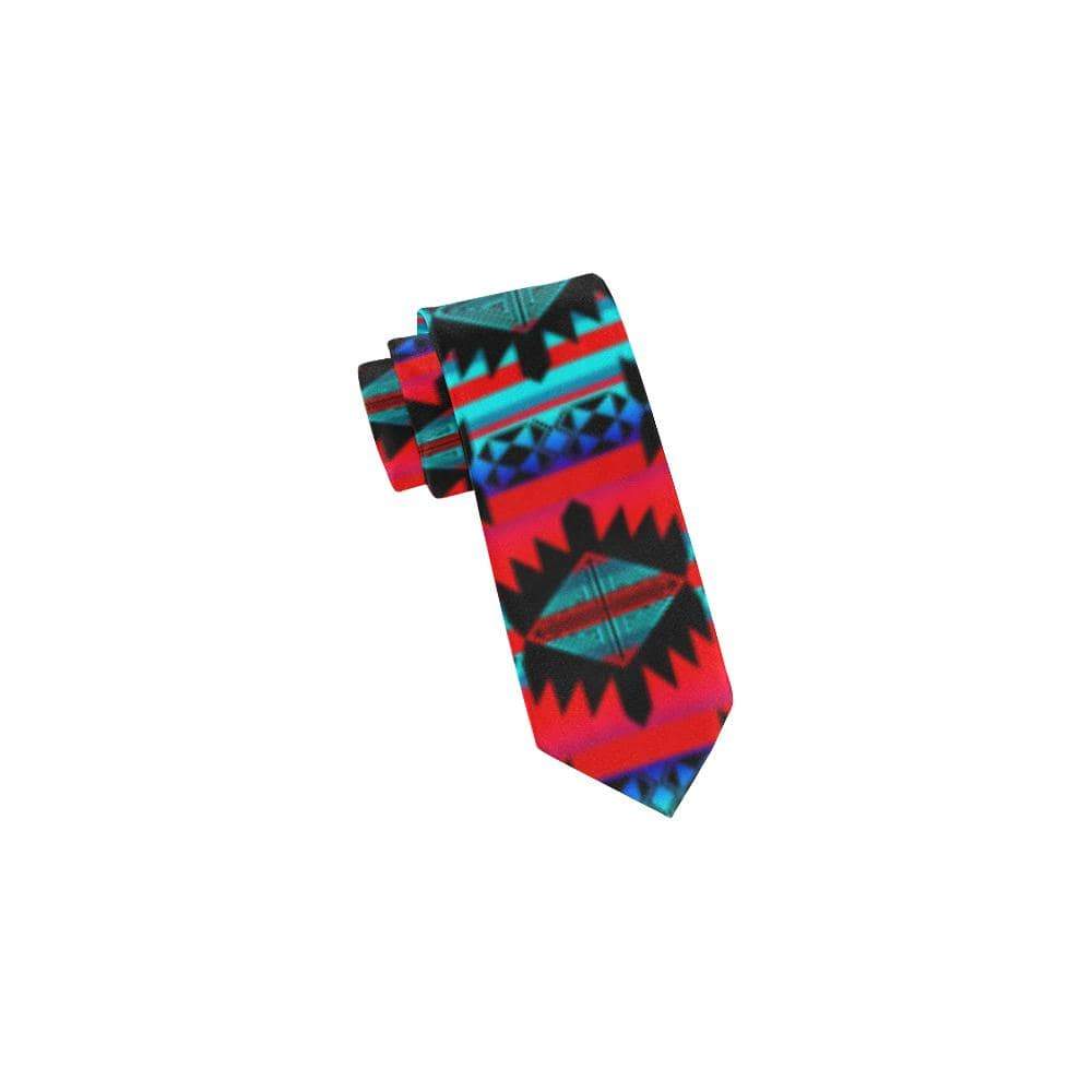 Okotoks Mountain Classic Necktie (Two Sides) Classic Necktie e-joyer 