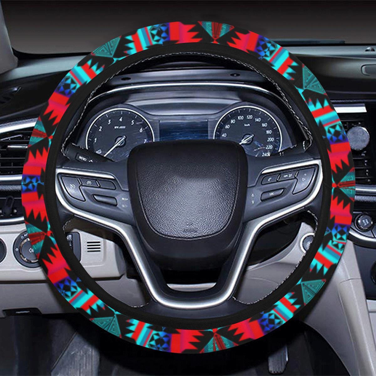 Okotoks Mountain Steering Wheel Cover with Elastic Edge Steering Wheel Cover with Elastic Edge e-joyer 