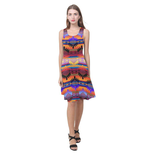 Okotoks Mountains Atalanta Casual Sundress(Model D04) Atalanta Sundress (D04) e-joyer 