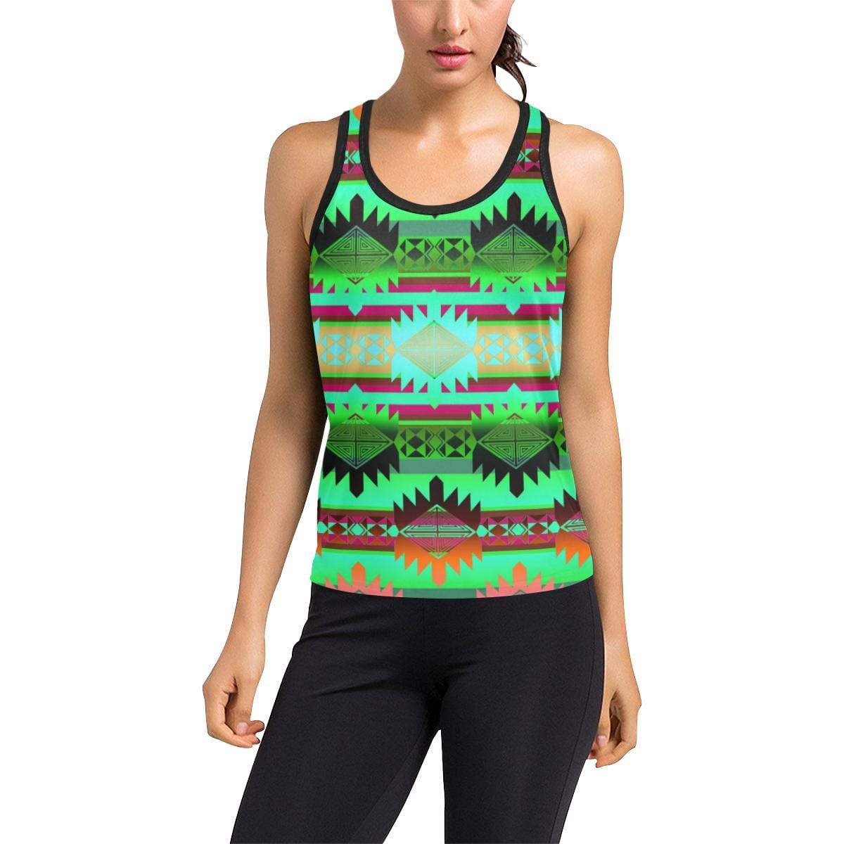 Okotoks Valley Women's Racerback Tank Top (Model T60) Racerback Tank Top (T60) e-joyer 