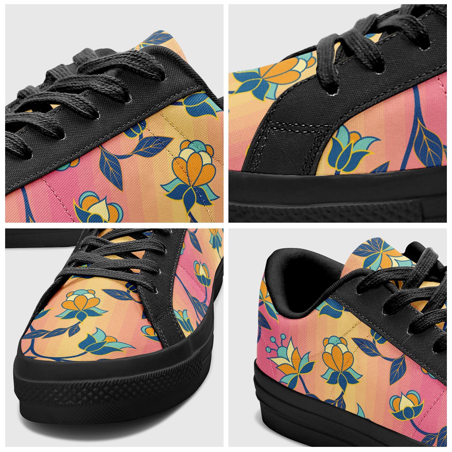 Orange Days Aapisi Low Top Canvas Shoes Black Sole aapisi Herman 