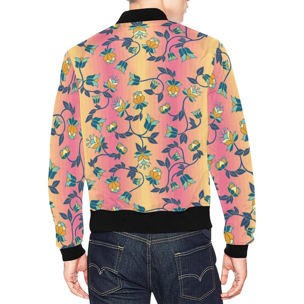 Orange Days All Over Print Bomber Jacket for Men (Model H19) All Over Print Bomber Jacket for Men (H19) e-joyer 