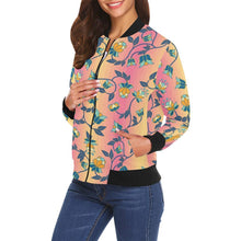 Load image into Gallery viewer, Orange Days All Over Print Bomber Jacket for Women (Model H19) All Over Print Bomber Jacket for Women (H19) e-joyer 
