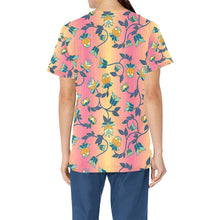 Load image into Gallery viewer, Orange Days All Over Print Scrub Top Scrub Top e-joyer 
