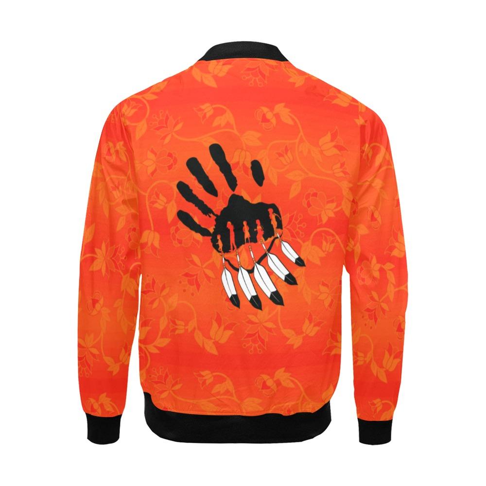 Orange Days Orange A feather for each All Over Print Bomber Jacket for Men (Model H19) All Over Print Bomber Jacket for Men (H19) e-joyer 