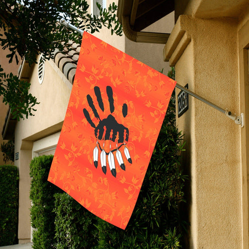 Orange Days Orange - A feather for Each Garden Flag 28''x40'' (Two Sides Printing) Garden Flag 28‘’x40‘’ (Two Sides) e-joyer 