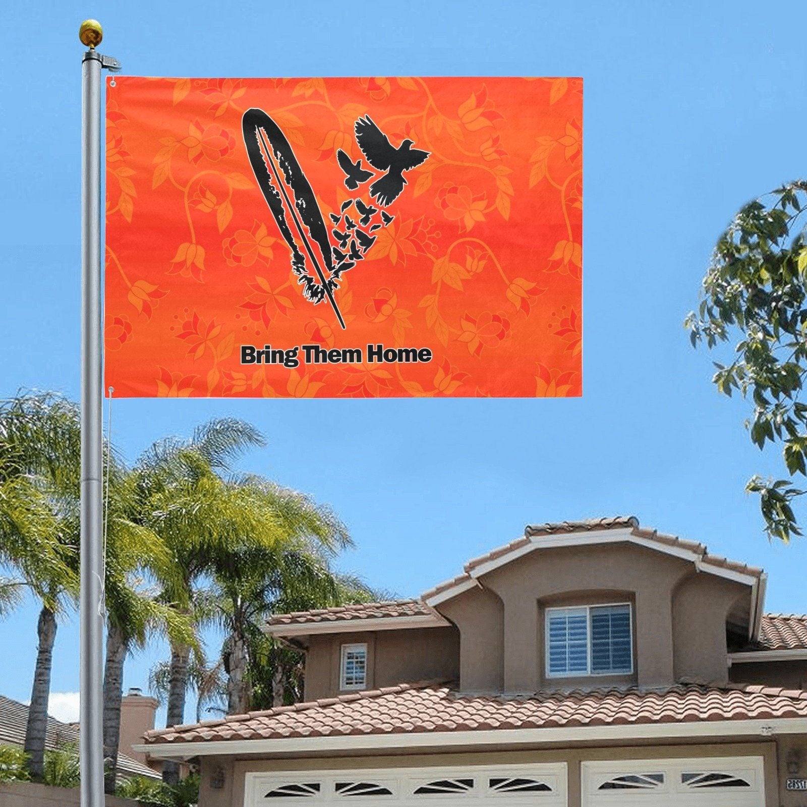 Orange Days Orange Bring Them Home Garden Flag 70"x47" Garden Flag 70"x47" e-joyer 