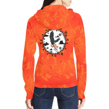 Load image into Gallery viewer, Orange Days Orange Carrying Their Prayers All Over Print Full Zip Hoodie for Women (Model H14) All Over Print Full Zip Hoodie for Women (H14) e-joyer 
