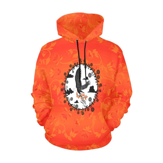 Orange Days Orange Carrying Their Prayers All Over Print Hoodie for Women (USA Size) (Model H13) All Over Print Hoodie for Women (H13) e-joyer 