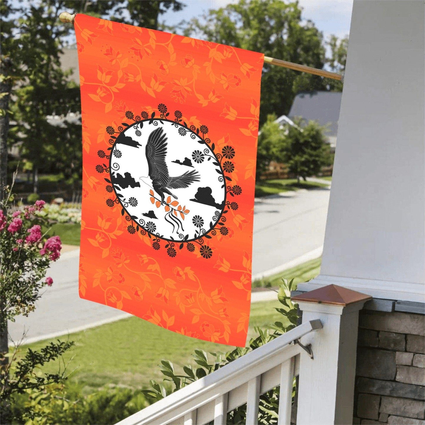 Orange Days Orange - Carrying Their Prayers Garden Flag 36''x60'' (Two Sides Printing) Garden Flag 36‘’x60‘’ (Two Sides) e-joyer 