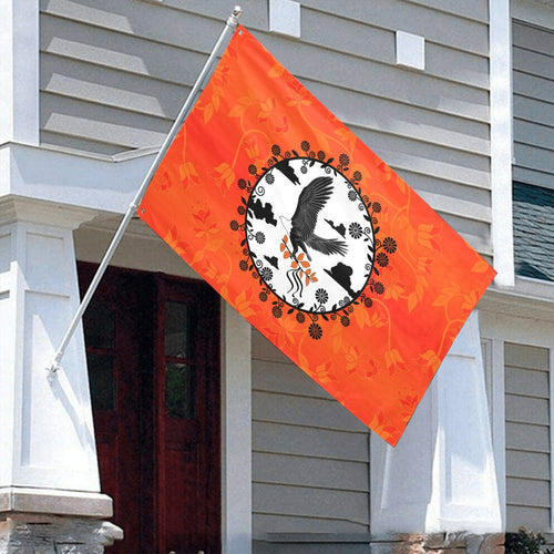 Orange Days Orange Carrying Their Prayers Garden Flag 70