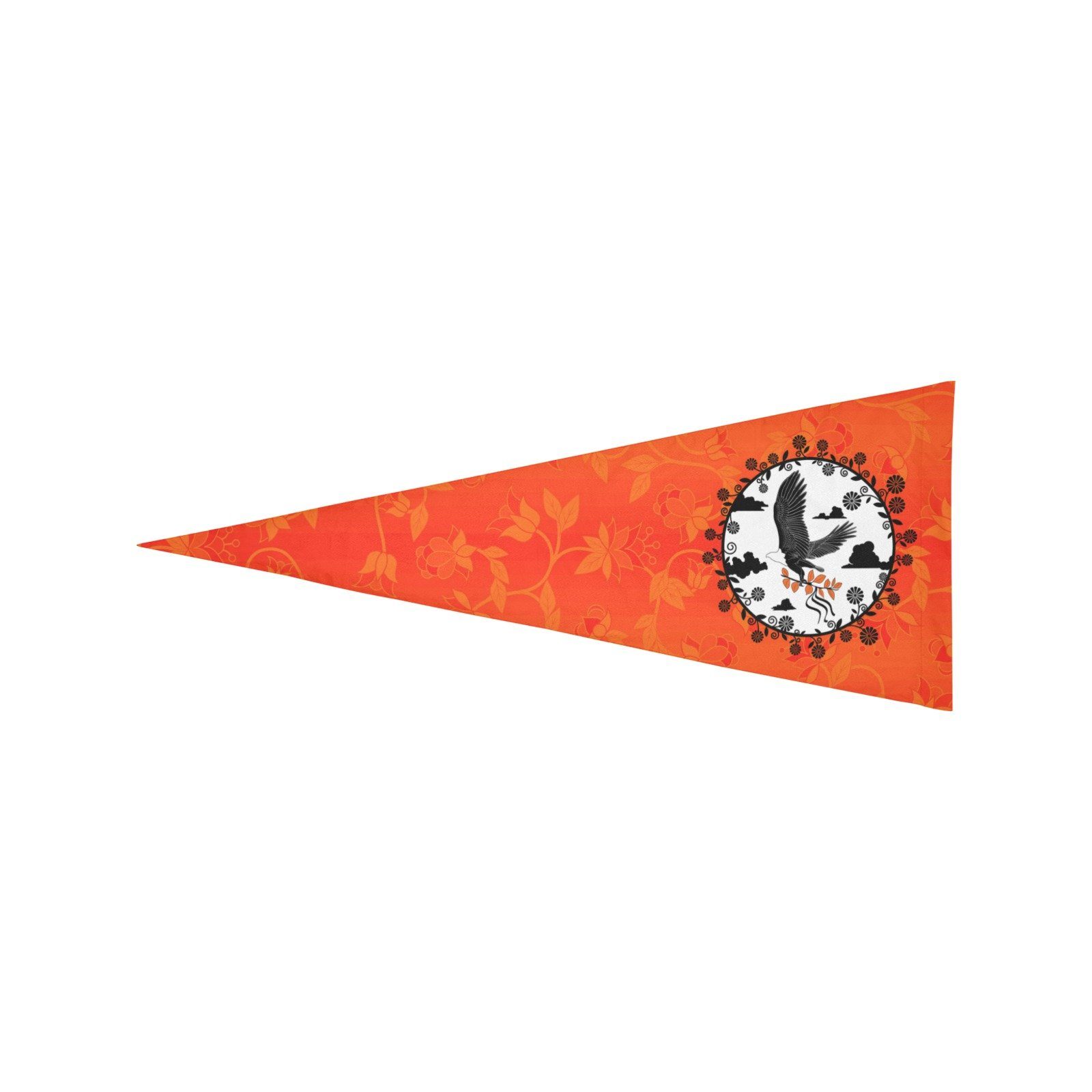 Orange Days Orange Carrying Their Prayers Trigonal Garden Flag 30"x12" Trigonal Garden Flag 30"x12" e-joyer 