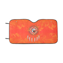 Load image into Gallery viewer, Orange Days Orange Feather Directions Car Sun Shade 55&quot;x30&quot; Car Sun Shade e-joyer 
