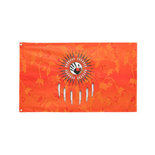 Load image into Gallery viewer, Orange Days Orange Feather Directions Garden Flag 59&quot;x35&quot; Garden Flag 59&quot;x35&quot; e-joyer 
