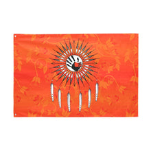 Load image into Gallery viewer, Orange Days Orange Feather Directions Garden Flag 70&quot;x47&quot; Garden Flag 70&quot;x47&quot; e-joyer 
