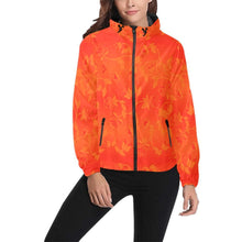 Load image into Gallery viewer, Orange Days Orange Feather Directions Unisex All Over Print Windbreaker (Model H23) All Over Print Windbreaker for Men (H23) e-joyer 
