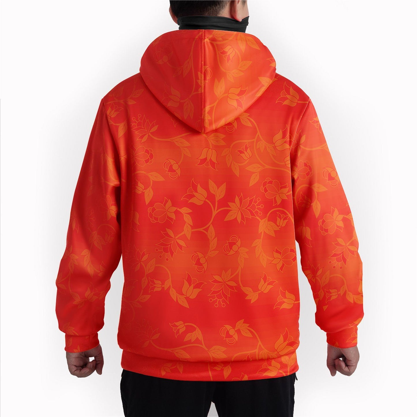 Orange Days - Orange Hoodie with Face Cover Hoodie with Face Cover Herman 