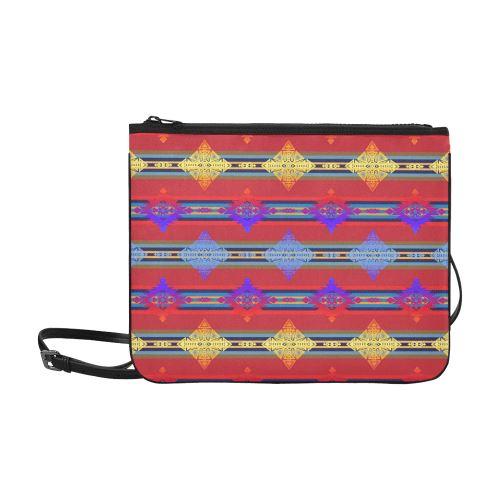 Plateau Gathering Slim Clutch Bag (Model 1668) Slim Clutch Bags (1668) e-joyer 