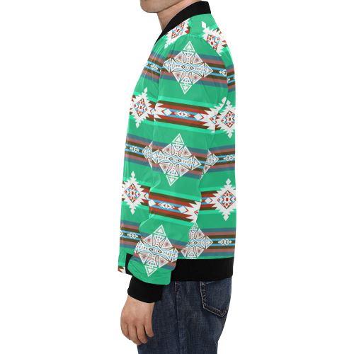 Plateau Stars All Over Print Bomber Jacket for Men/Large Size (Model H19) All Over Print Bomber Jacket for Men/Large (H19) e-joyer 