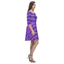 Load image into Gallery viewer, Plateau War Party Tethys Half-Sleeve Skater Dress(Model D20) Tethys Half-Sleeve Skater Dress (D20) e-joyer 
