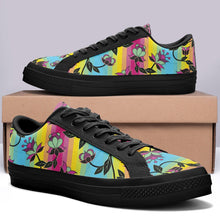 Load image into Gallery viewer, Powwow Carnival Aapisi Low Top Canvas Shoes Black Sole aapisi Herman 
