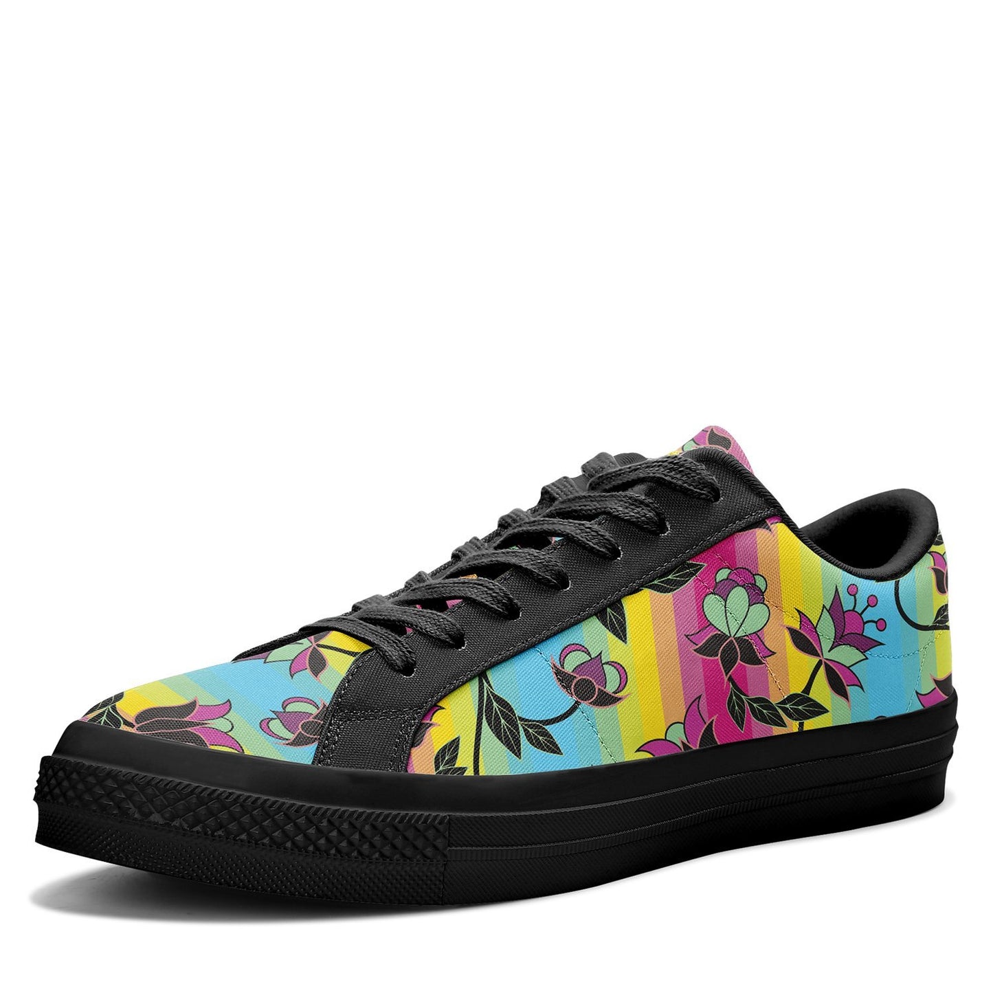 Powwow Carnival Aapisi Low Top Canvas Shoes Black Sole aapisi Herman 